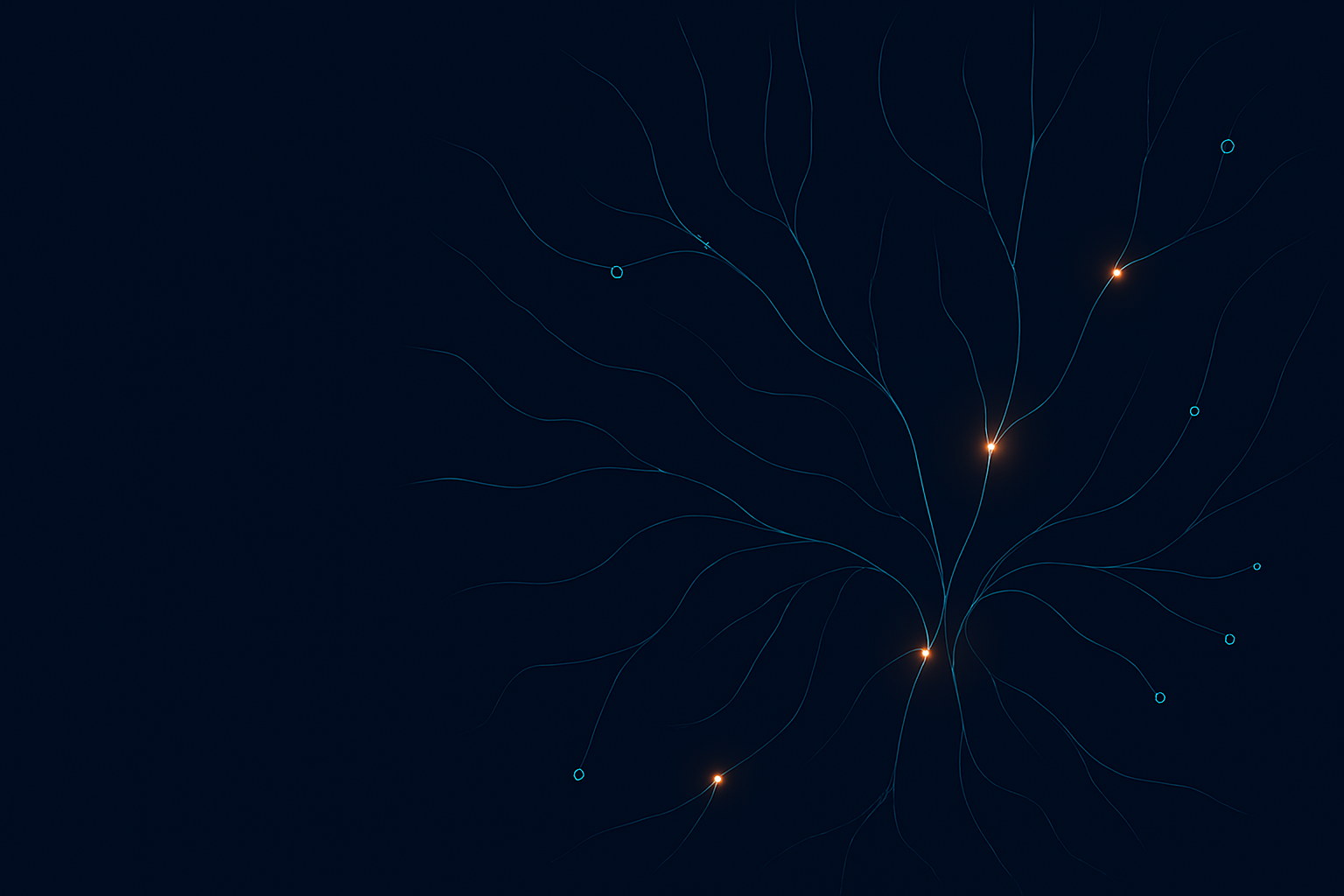 Abstract representation of brain activity or neural connections